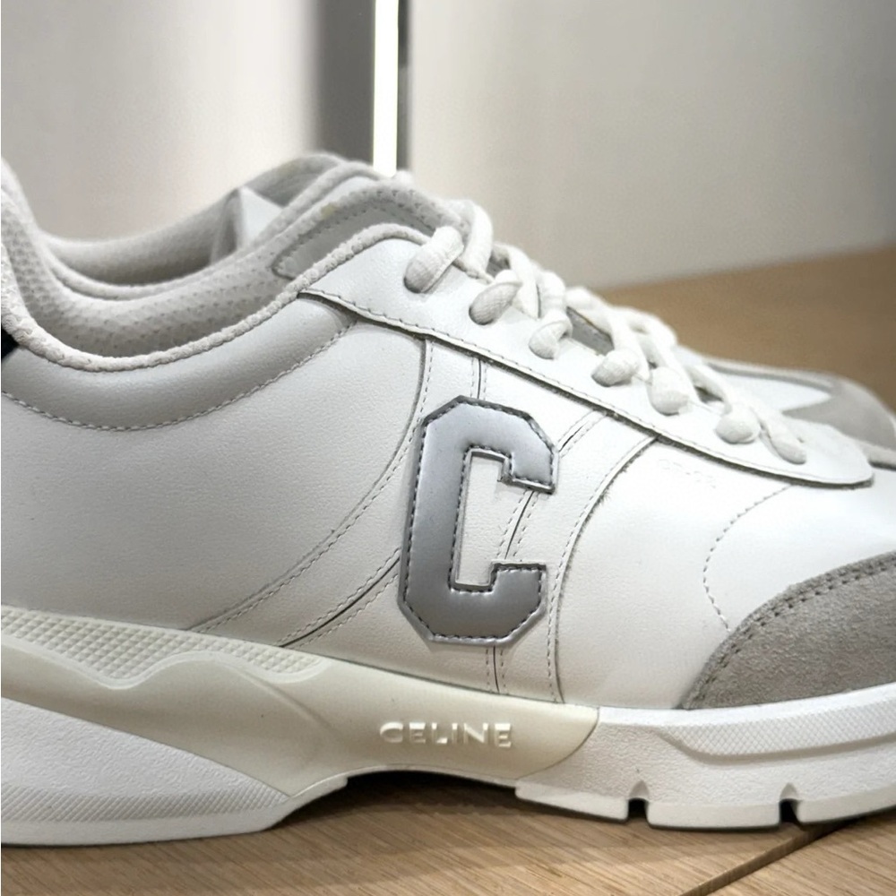 Celine White and Gray Sneakers - Picture 2 of 5